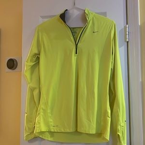 Neon yellow Nike dri-fit pullover